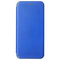 OnePlus Nord 2T Flip Hülle - Karbonfaser - Blau