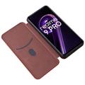 OnePlus Nord CE 2 Lite 5G Flip Hülle - Karbonfaser - Orange