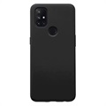 OnePlus Nord N10 5G Gummierte Kunststoff Hülle - Schwarz