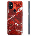 OnePlus Nord N10 5G TPU Hülle - Roter Marmor