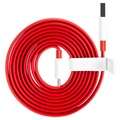 OnePlus Warp Charge Typ-C Kabel 5461100012 - 1.5m - Rot / Weiß