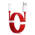 OnePlus Warp Charge Typ-C Kabel 5461100012 - 1.5m - Rot / Weiß