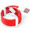 OnePlus USB-Typ-C-Kabel - Rot / Weiß