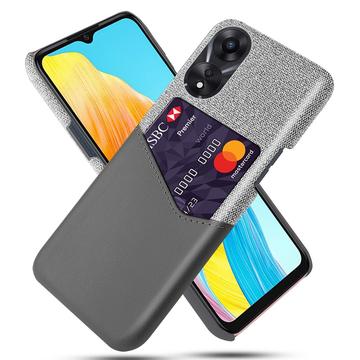 Oppo A18/A38 KSQ Hülle mit Kartenhalter - Grau