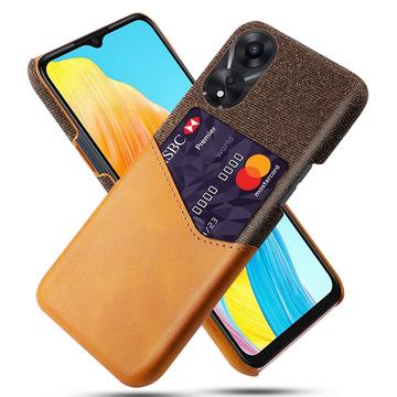 Oppo A18/A38 KSQ Hülle mit Kartenhalter - Orange