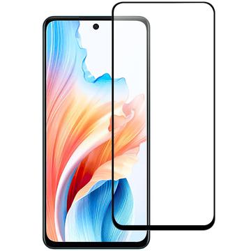 Oppo A79/A2 Full Cover Panzerglas - 9H - Schwarz Rand