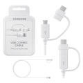 Samsung Combo Kabel EP-DG930DWEGWW - USB-C & MicroUSB - 1.5m - Weiß