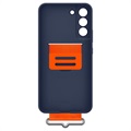 Samsung Galaxy S22+ 5G Silikon Cover mit Riemen EF-GS906TNEGWW - Navy