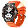 Wasserdichte Smartwatch im Outdoor-Stil KT76 mit Kompass und Taschenlampe - 1.53"