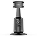 P01 pro 360-Grad Intelligent Tracking Gimbal Kamera mit Cold Shoe Portable Gimbal Stabilizer - Schwarz