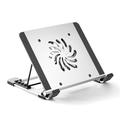 P3 Notebook Computer Kühlkissen Laptop Kühler Kühlung Lüfter Desktop Laptop Riser Standhalterung - Silber