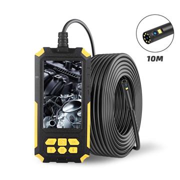 P50 10m Dual Lens Industrial Endoscope 8mm 2MP HD 1080P Display Endoskop Inspektion Kamera