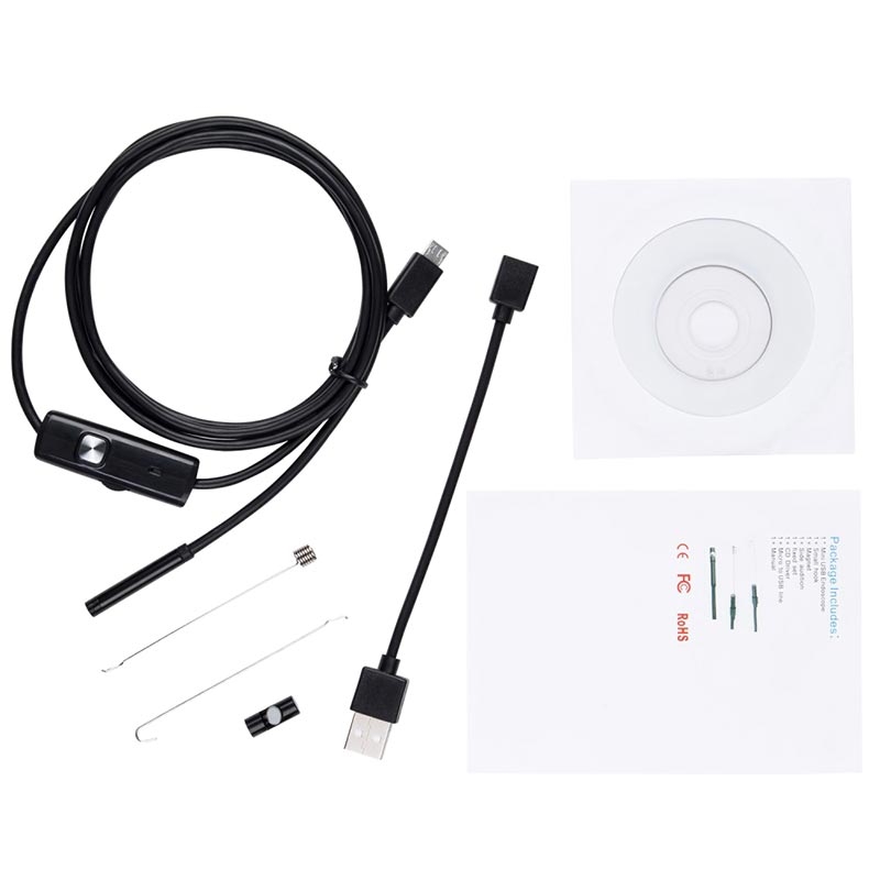 PC Android Endoskop / Inspektionskamera – microUSB, IP67 – 1m