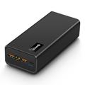 PSOOO M16 65W USB-C/USB-A Power Bank 30000mAh mit LED-Leuchten - Schwarz