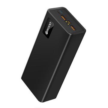 PSOOO M16 Powerbank 30000mAh - 65W Schnellladung für Laptop und Handy - Schwarz