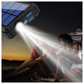 Psooo PS-158 Solar Powerbank mit Taschenlampe - 10000mAh - Schwarz