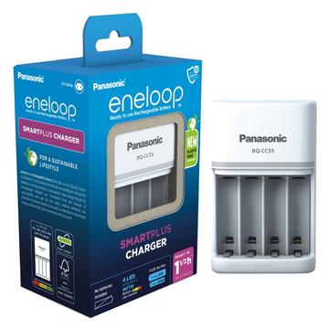 Panasonic Eneloop BQ-CC55 SmartPlus Akku-Ladegerät - 4x AAA/AA