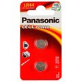 Panasonic LR44 Micro Alkaline Knopfzellen Batterie - 2 Stk.