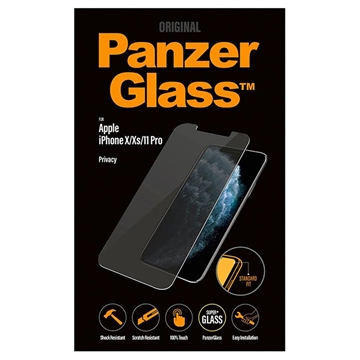 iPhone 11 Pro/XS Panzerglas - 9Hs Standard Fit Privacy Panzerglas - 9H