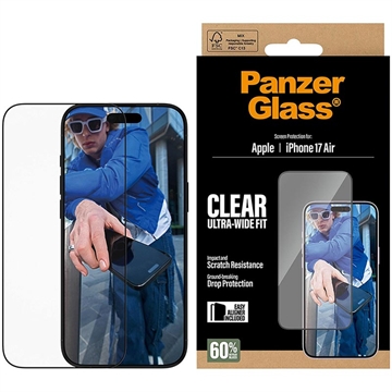 iPhone Air PanzerGlass Ultra-Wide Fit EasyAligner Panzerglas - 9H - Durchsichtig