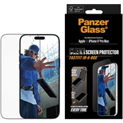 iPhone 17 Pro Max PanzerGlass Ultra-Wide Fit m. FastFit In-A-Box Panzerglas - 9H - Schwarzer Rand