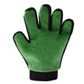 Haustierpflegehandschuh mit Gummigitter - Grün