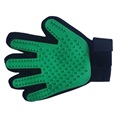 Haustierpflegehandschuh mit Gummigitter - Grün