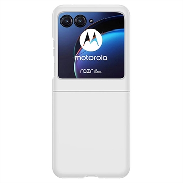 Motorola Razr 40 Ultra Kunststoff Hülle - Weiß