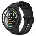 Xiaomi Mi Watch Color Kunststoff Hülle mit Panzerglas - Schwarz