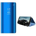 Samsung Galaxy S9 Luxury Mirror View Flip Case - Blau