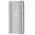 Huawei Mate 10 Luxury Mirror View Flip Case - Silber
