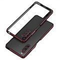 Polar Lights Style Sony Xperia 10 IV Metall Bumper - Schwarz / Rot