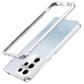 Polar Lights Style Samsung Galaxy S21 Ultra 5G Metall Bumper - Silber
