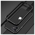 Polar Lights Style iPhone 12 Mini Metall Bumper - Schwarz / Silber