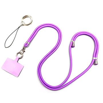 Polyester-Telefon-Lanyard Einstellbare 5mm Halsband Crossbody Handy-Armband mit Patch