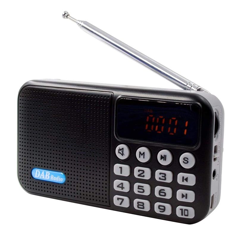 Tragbares Bluetooth DAB Radio mit LCDDisplay
