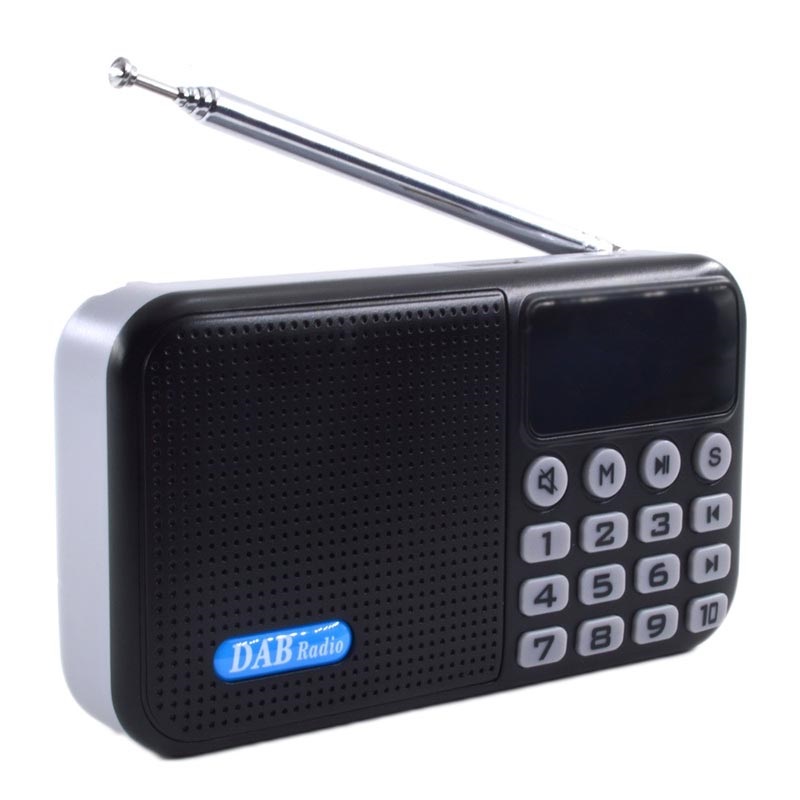 Tragbares Bluetooth DAB Radio mit LCDDisplay