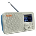 Tragbares DAB Radio & Bluetooth Lautsprecher C10 - Weiß / Blau