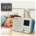 Tragbares DAB Radio & Bluetooth Lautsprecher C10 - Weiß / Blau