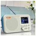 Tragbares DAB Radio & Bluetooth Lautsprecher C10 - Weiß / Blau