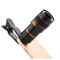 Tragbares Zoom-Teleskop-Kameraobjektiv - 8x - Schwarz
