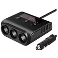 Premium Zigarettenanzünder-Steckdosensplitter / 4xUSB Autoladegerät TR12