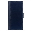 Premium Samsung Galaxy A10 Wallet Hülle mit Stand-Funktion - Blau