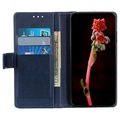 Premium Samsung Galaxy A10 Wallet Hülle mit Stand-Funktion - Blau