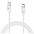 Prio Charge&Sync MFI USB-C / Lightning Kabel - 1m - Weiß