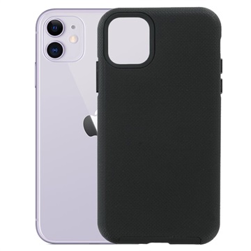 Prio Double Shell iPhone 11 Hybrid Hülle - Schwarz