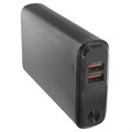 Prio Fast Charge Powerbank - 2xUSB-A, USB-C - 20000mAh - Schwarz