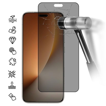 Honor Magic8 Pro Privacy Full Cover Panzerglas - 9H - Schwarz Rand