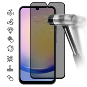 Samsung Galaxy A26 Privacy Full Cover Panzerglas - Schwarz Rand