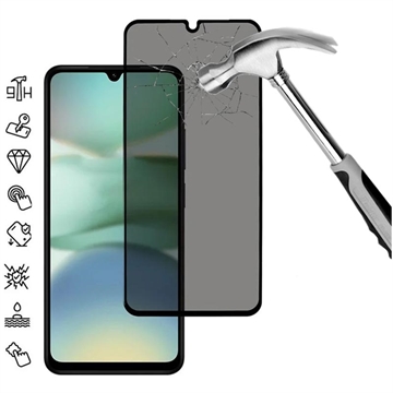 Xiaomi Redmi A5 4G/Poco C71 Privacy Full Cover Panzerglas - Schwarz Rand